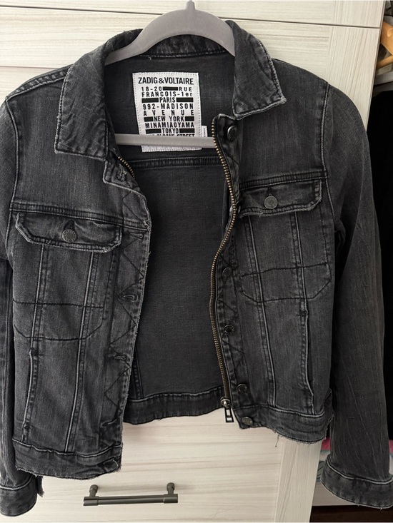 Zadig & Voltaire Jackets & Blazers - Zadig & Voltaire Washed Black Denim Jacket